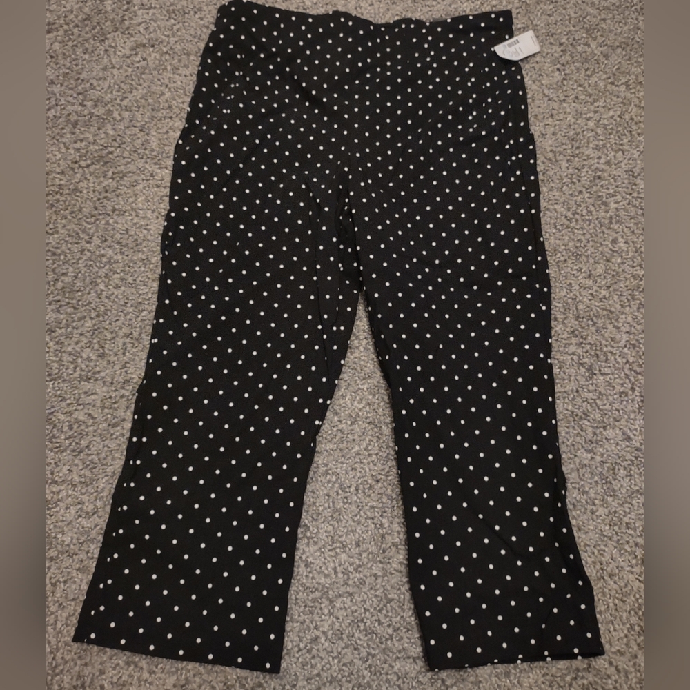Black Polka Dot Pants